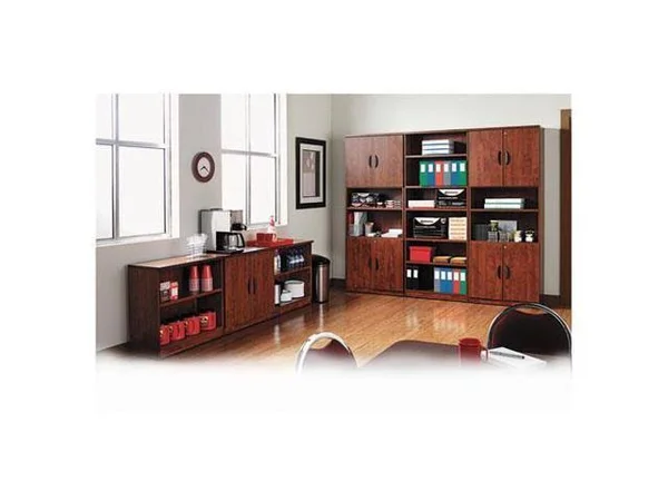 Alera Valencia Series Bookcase Four-Shelf 31 3/4W x 14D x 55H Medium Cherry