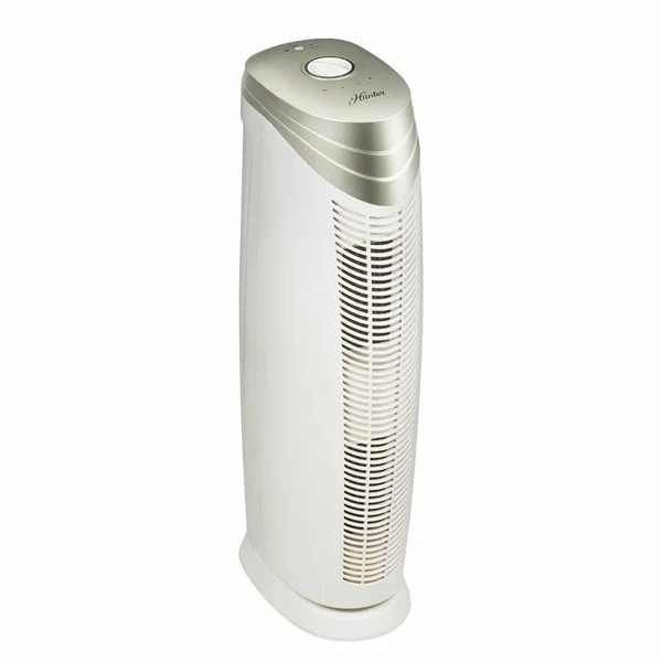 Hunter Ht1701 HEPA+ Air Purifier with Viro-Silver Technology for Large-Sized Rooms - Champagne Gold White