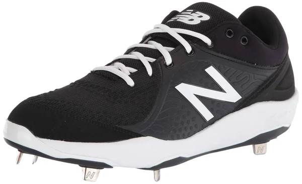 New Balance 3000V5 Metal Black/White Men's Baseball Cleat Shoes, Size: 12.5