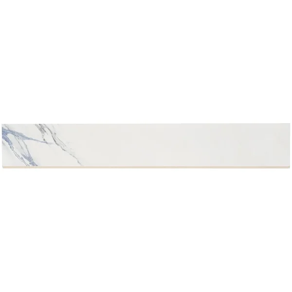 Bond Tile Calacatta Cobalt 3 in. x 24 in. Matte Porcelain Bullnose Tile
