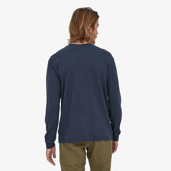 Patagonia Men's Long-Sleeved Work Henley Pocket Tee - Workwear Shirts & Tops - Blue - 53390 - XL