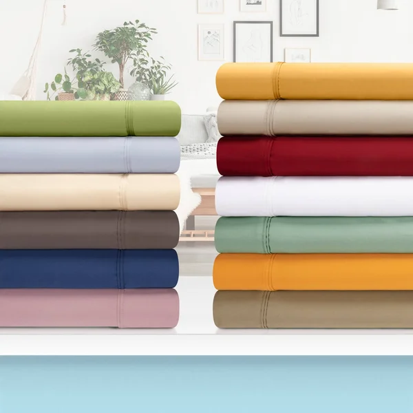 Superior Premium 1200 Thread Count Egyptian Cotton Sheet Set, Ivory