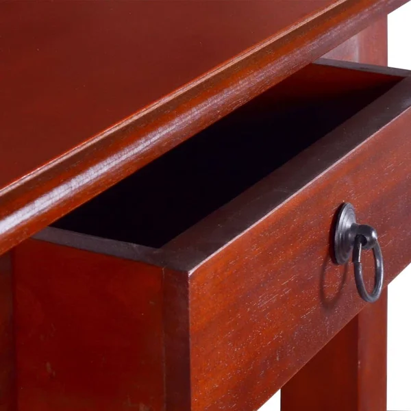 vidaXL Console Table Classical Brown 23.6x22x11.8x22x29.5x22 Solid Mahogany Wood