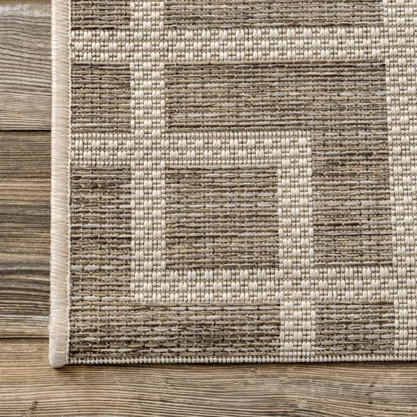 nuLOOM Cara OCAV12B 6&3x22 x 9& Brown Indoor/Outdoor Area Rug