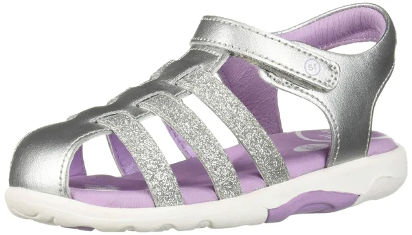 Stride Rite SRtech Luna Sandal - Toddler Girl's, Size: 8.5, Silver