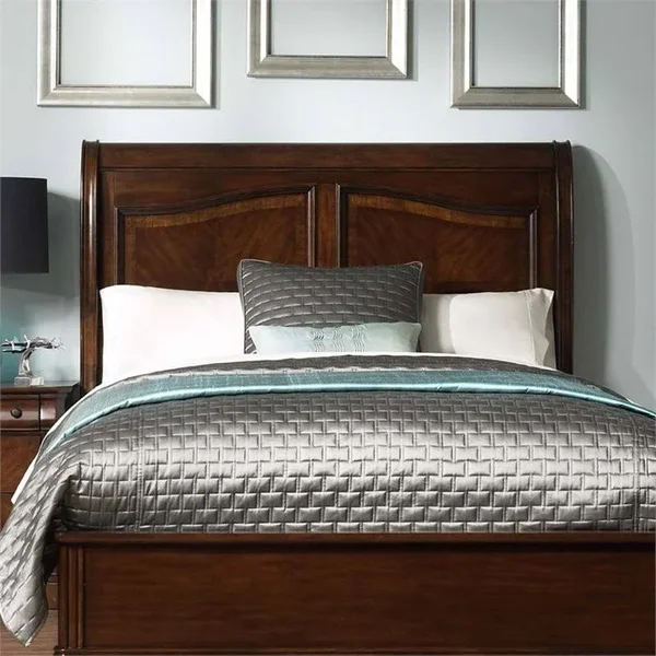 Liberty Furniture Alexandria Queen Sleigh Headboard in Autumn Brown