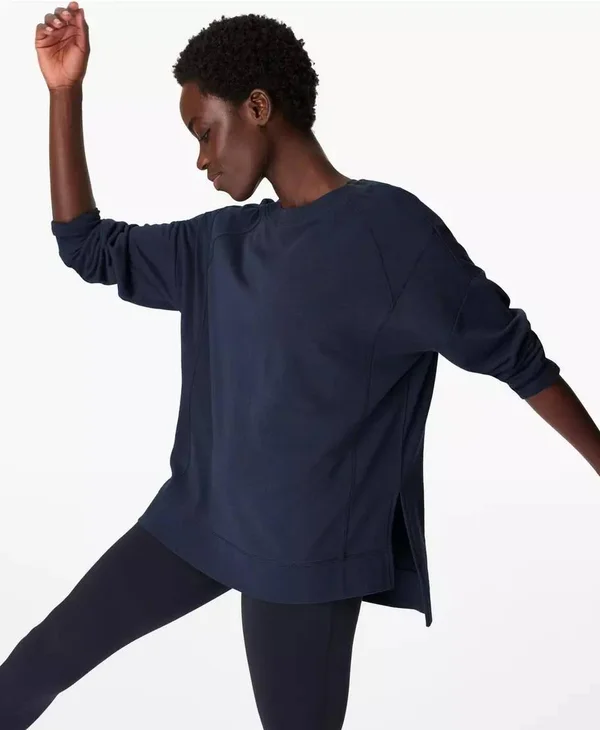 Sweaty Betty After Class Sweatshirt, Blue, Women's XXL