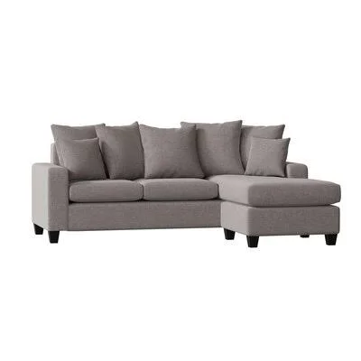 Alger 82x22 Wide Reversible Sofa & Chaise Wade Logan Body Fabric: Oscar Sterling