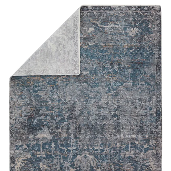 Alderine Floral Blue/ Gray Area Rug - 6'x9'