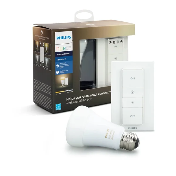 Philips Hue White Ambiance A19 LED Recipe Kit - Adjustable White - 60 Watt