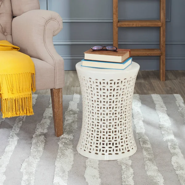 Safavieh Camilla Garden Stool - Cream