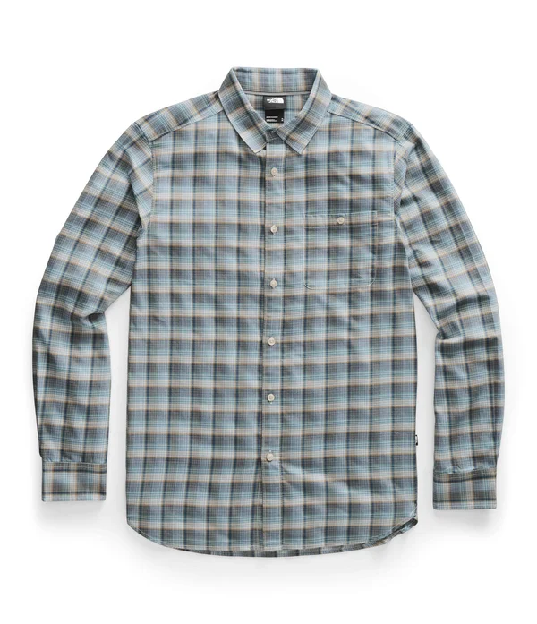 The North Face Hayden Pass 2.0 Long-Sleeve Shirt - Men's Shady Blue Jeffrey Plaid - S