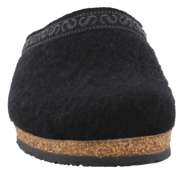 Women's Stegmann Wool Felt Cork Clog Slipper, Size: 11, Black