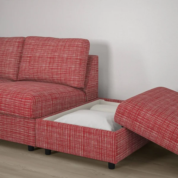 IKEA - FINNALA Sofa, with Open end/Dalstorp Multicolor, Height Including Back cushions: 33 1/2