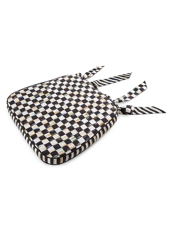 MacKenzie-Childs Courtly Check Chair Cushion