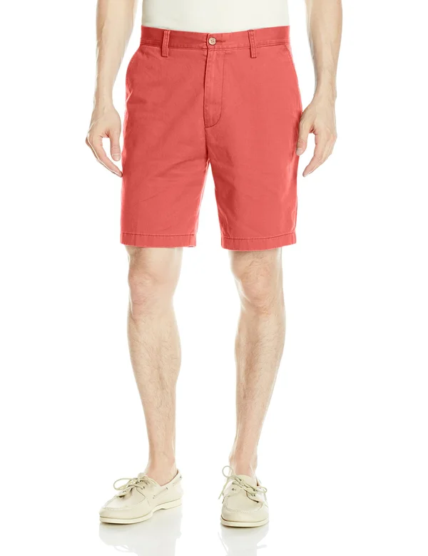 Nautica Men's Big & Tall Flat Front Chino Shorts - Sailor Red - 46