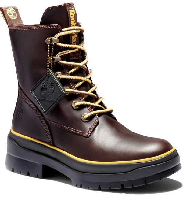 Timberland Malynn Waterproof Mid Lace Boot - Women's Dark Brown Full Grain - 8.5