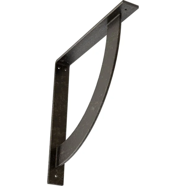Ekena Millwork BKTM02X16X16BUAWS 2x22W x 16x22D x 16x22H Bulwark Steel BRACKET, Antiqued Warm Silver