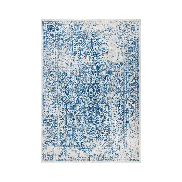 Safavieh Evoke Rug Collection EVK256N - Ivory - Navy - 9& x 12&