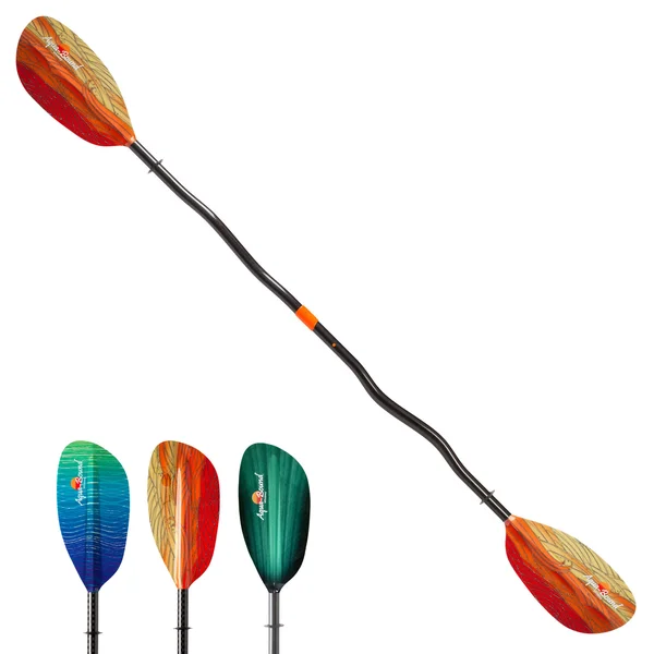 Aqua Bound Whiskey Fiberglass 2-Piece Bent Shaft Kayak Paddle