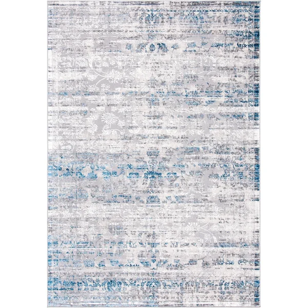 Safavieh Amelia Rug Collection ALA217F - Grey, Blue - 9' x 12'