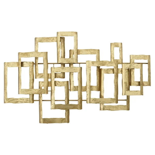 Plutus Brands PBTH92176 Wall Decor in Gold Metal, 44.00 x 2.50 x 26.00 in