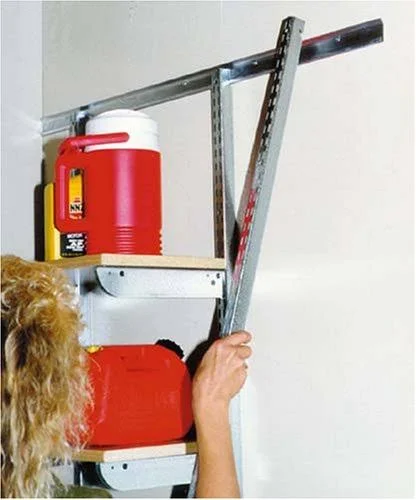 John Sterling Fast-Mount Adjustable Wall Standard, 72-Inch, Galvanized, BK-0100-6