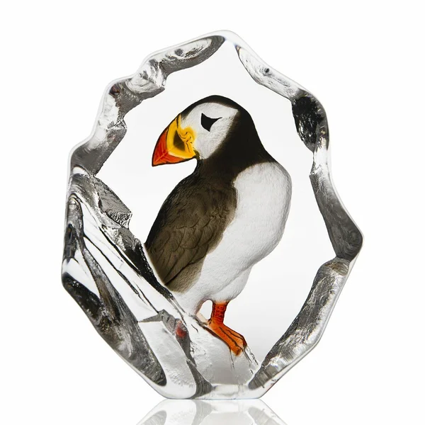 Puffin Crystal Art Glass Sculpture - 34302