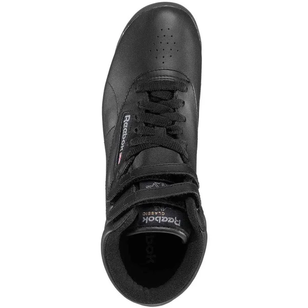 Reebok Freestyle Hi Black Women's Shoes, Size: 5