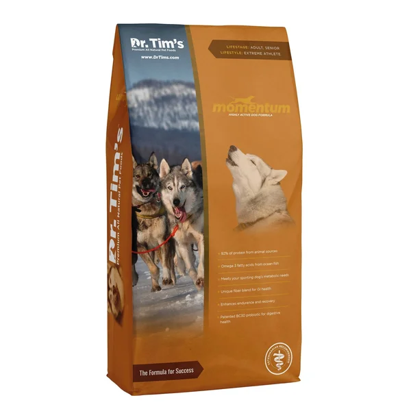 Dr. Tim&s Momentum Highly Athletic Dry Dog Food - 40 lbs