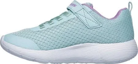 Skechers Girls& Dyna-Lite Sneaker, Aqua/Purple