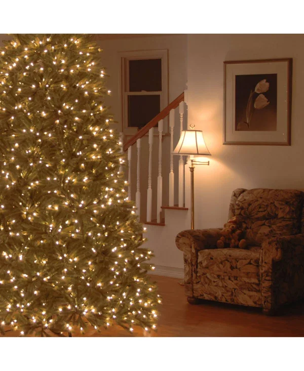 National Tree Jersey Fraser Fir Medium Tree with Clear Lights 6.5&