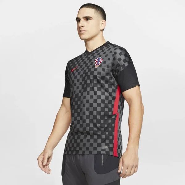 Nike Croatia 2020 Stadium Away Men's Soccer Jersey in Black, Size: Xs, CD0694-060