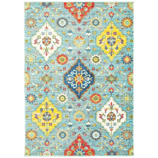 Oriental Weavers Joli 4929L Blue/ Multi Area Rug (9&10x22 x 12&10x22)