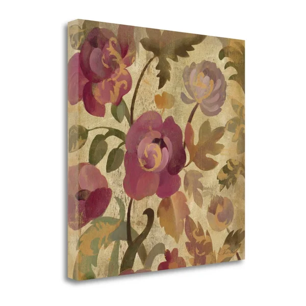 Tangletown Fine Art Shimmering Garden I by Silvia Vassileva, Giclee Print on Wrap Canvas, 30x30x22