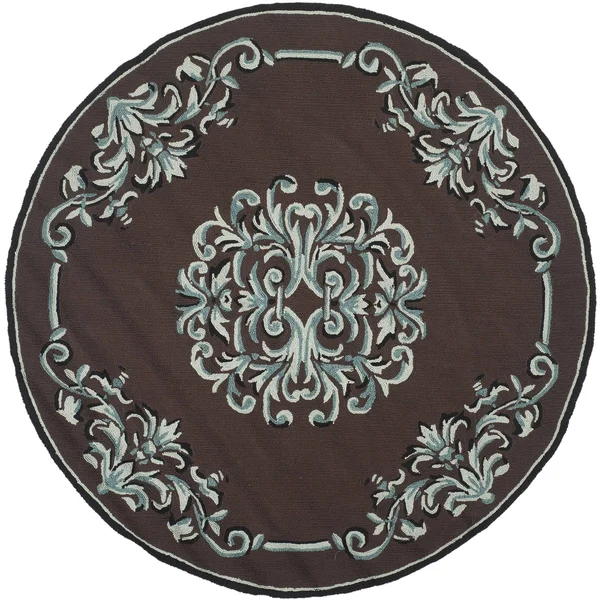 Safavieh DuraRug EZC735C Sage - Multi 6& Round Area Rug