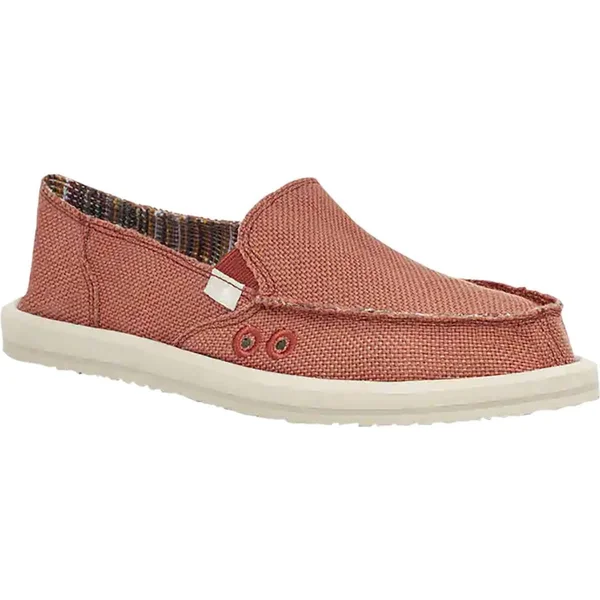 Sanuk Donna Hemp Women's Shoes - 8, Auburn
