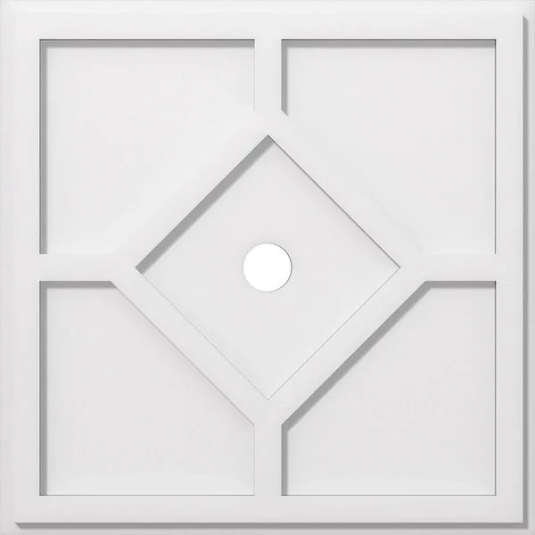 22 inchod x 2 inchid x 7 1/2 inchc x 1 inchp Embry Architectural Grade PVC Contemporary Ceiling Medallion