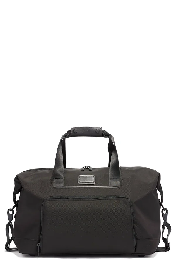 Tumi Alpha 3 Black Double Expansion Travel Satchel