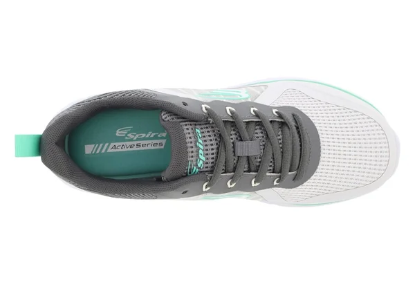 Spira Cloudwalker Women's Athletic Walking Shoe with Springs Nimbus, Charcoal, Mint - 10.5 4E