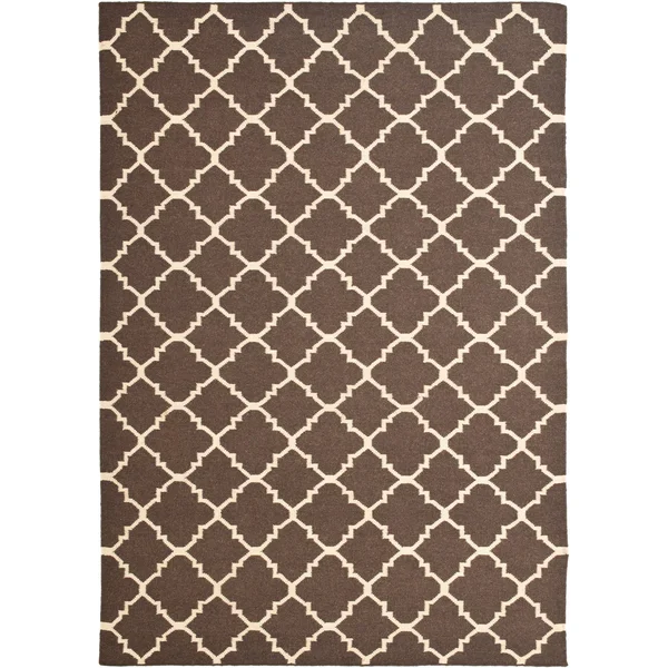 Safavieh Dhurries Grey & Ivory Area Rug; Square 6&