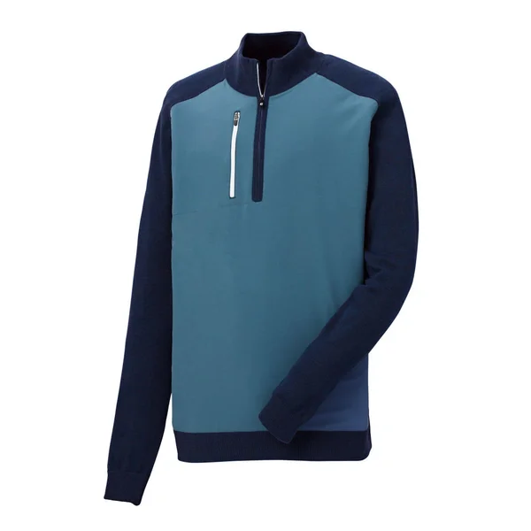 FootJoy Tech Sweater Pullover - Navy/Denim - Size: XL