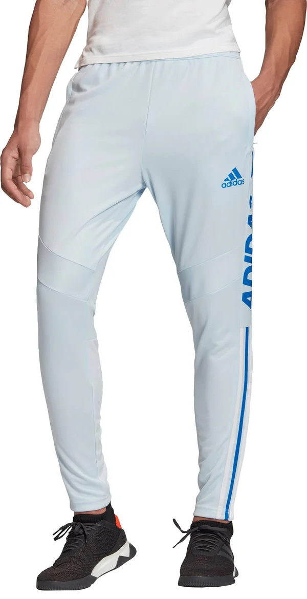 Adidas Men's Tiro 19 Wordmark Training Pants - Size: Medium, Blue