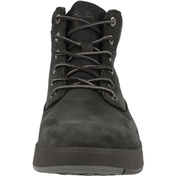 Timberland Junior Davis Square 6 inch Boot Black Nubuck Ankle Boots
