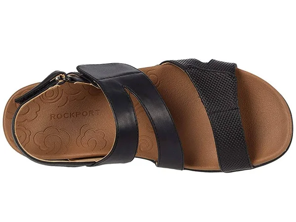 Women's Rockport Ridge Sandal - Black - Size 11