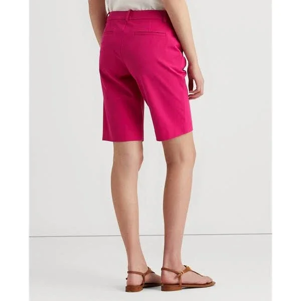 Lauren Ralph Lauren Twill Stretch Bermuda Shorts - Nouveau Bright Pink