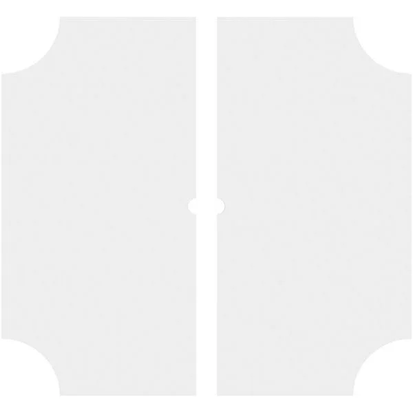 26 inchod x 1 inchid x 15 1/2 inchc x 1 inchp Locke Architectural Grade PVC Contemporary Ceiling Medallion - Two Piece