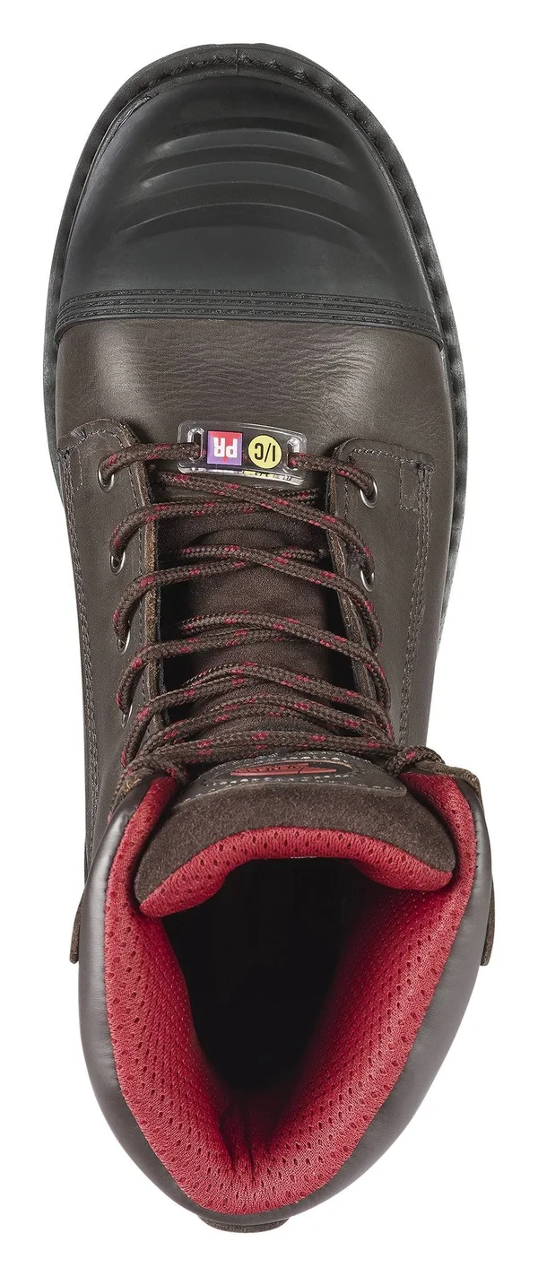 Men's Avenger A7573 8 inch Insulated WP Carbon Toe PR EH Work Boot, Size: 17, Brown