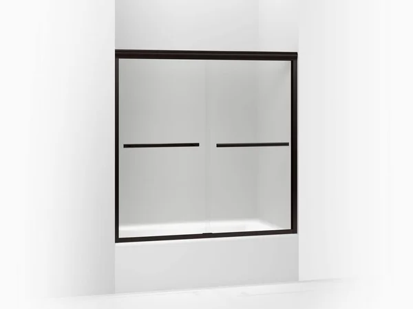 Kohler K-709062-D3-ABZ Gradient Anodized Dark Bronze 58-1/16x22 x 59-5/8x22 Sliding Bath Door with 1/4x22 Frosted Glass