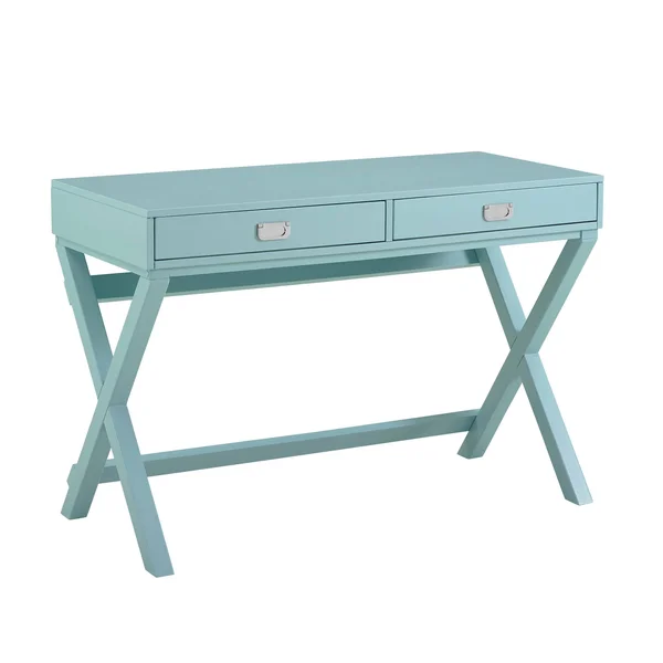 Linon Peggy 2 Drawer Writing Desk Blue
